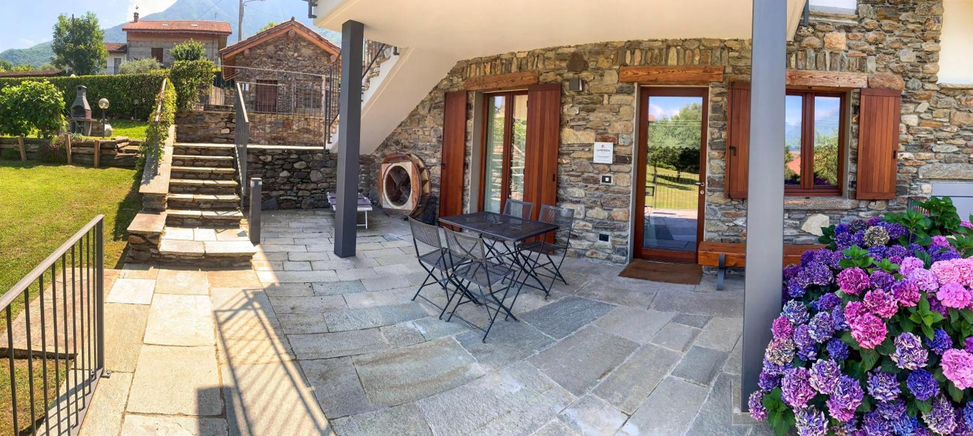 La Roggia - Lake Como Heritage Home In Molino Maufet Watermill - Patio On The Garden コーリコ エクステリア 写真